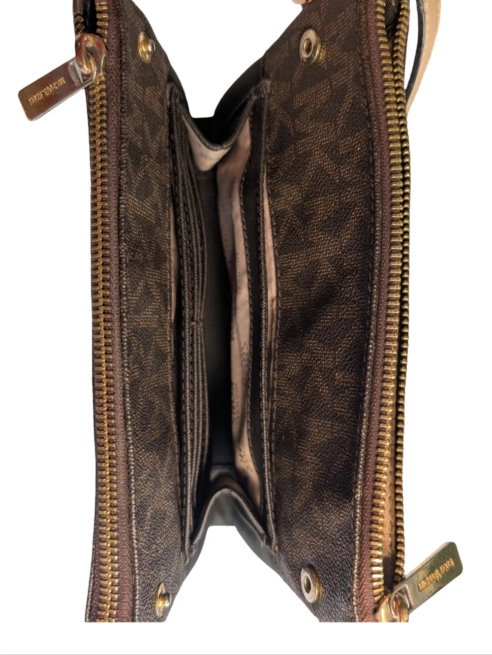 Michael Kors Fulton crossbody bag in signature Brown